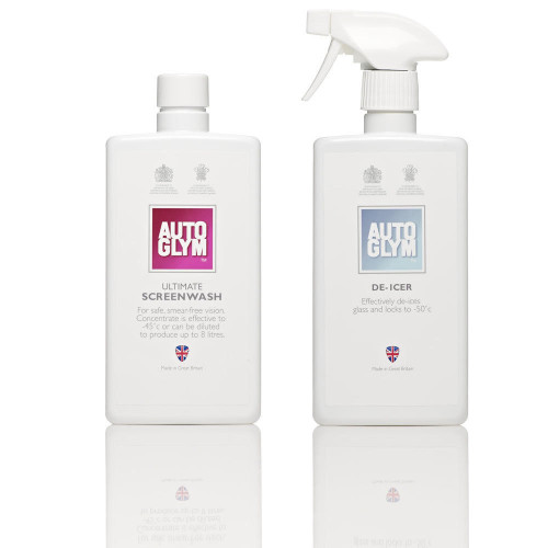 Autoglym De-Icer 500ml and Autoglym Ultimate Screenwash 500ml